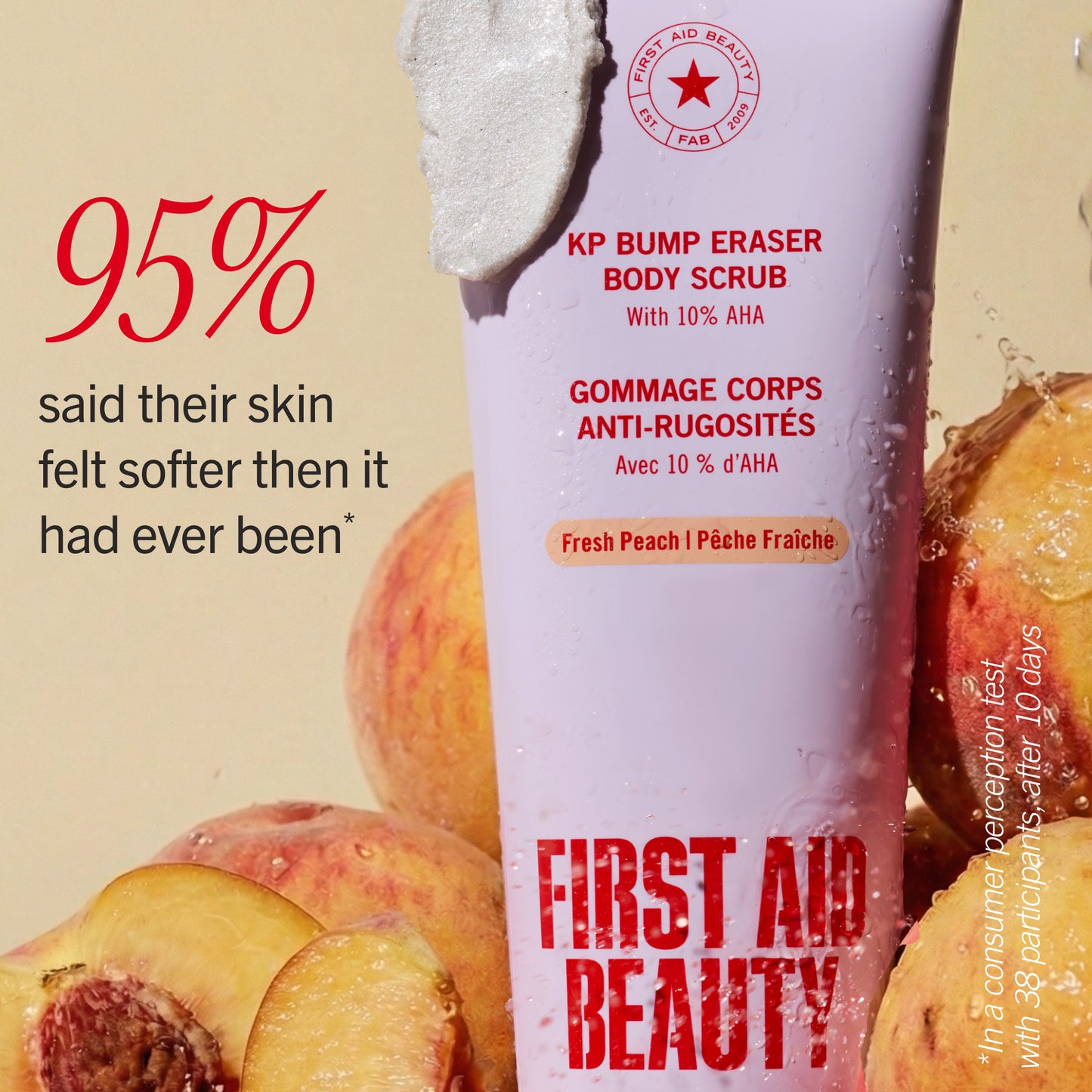 KP Bump Eraser Body Scrub 10% AHA Fresh Peach