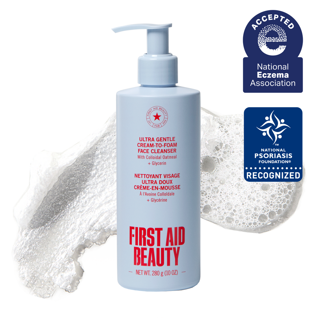 ボディ・フェイスケア Queen's Five Ultra Gentle Cream-to-Foam Face Cleanser Jumbo – First Aid Beauty