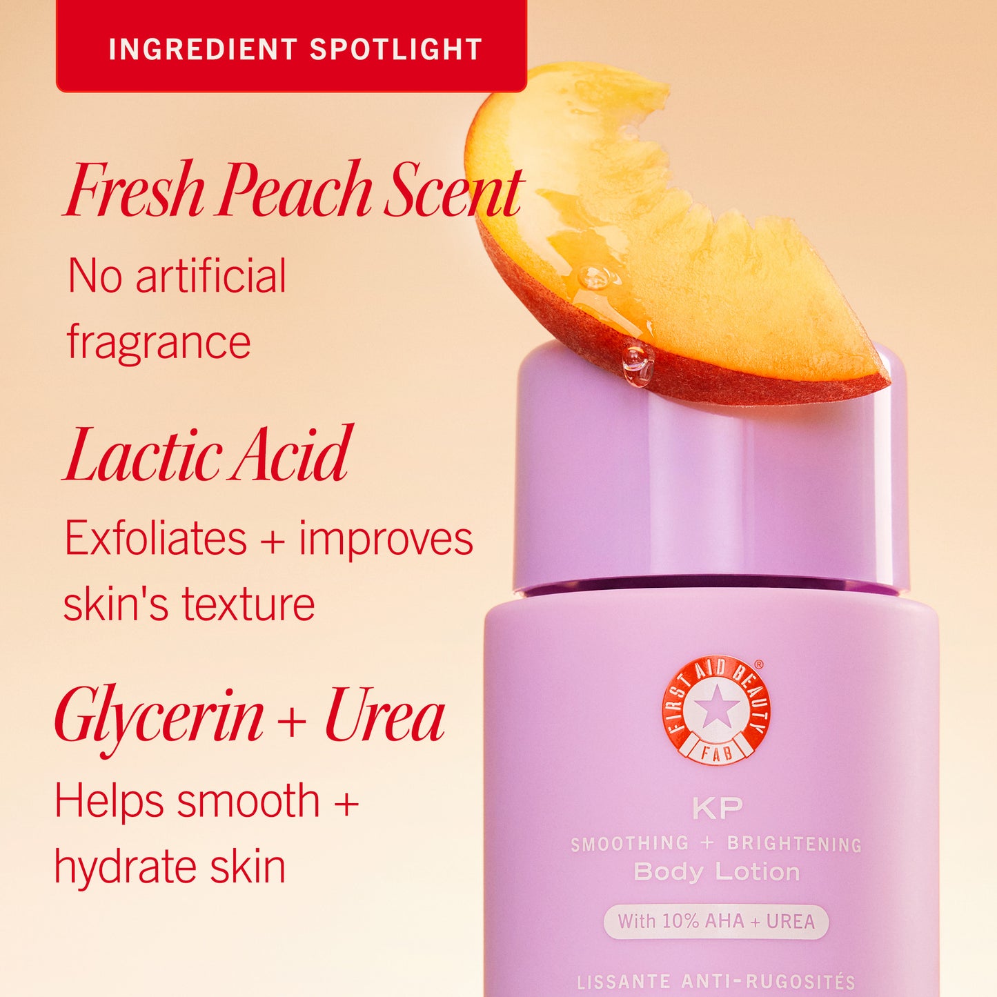KP Smoothing + Brightening Body Lotion Fresh Peach