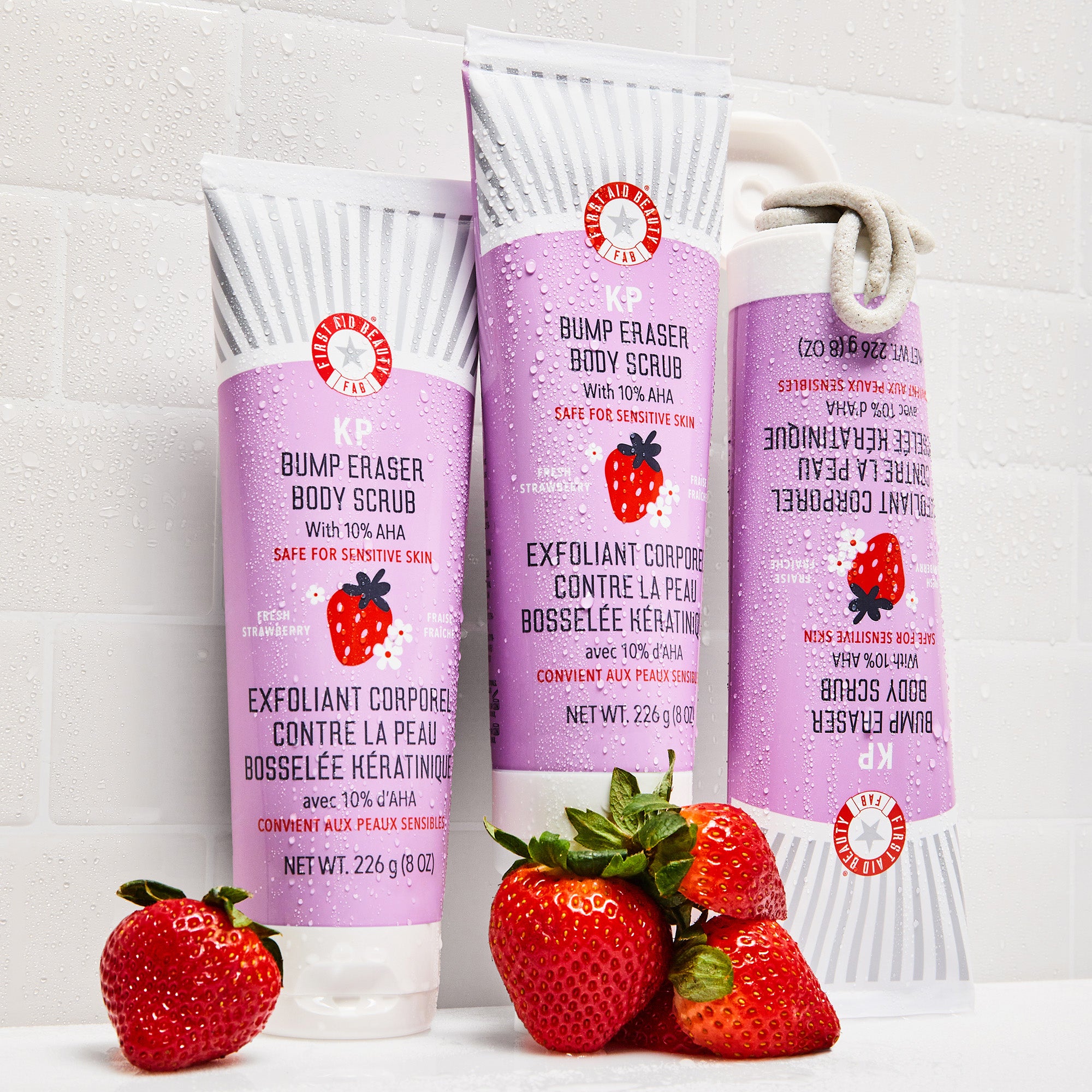 KP Bump Eraser Body Scrub 10% AHA Fresh Strawberry β First Aid Beauty