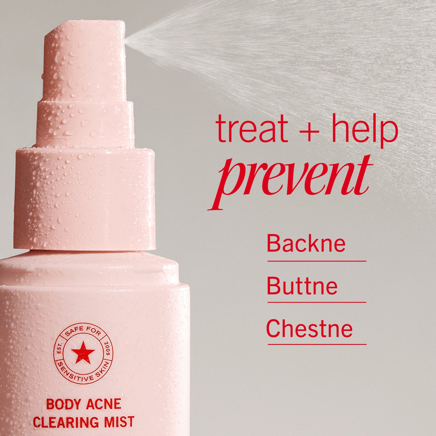 Body Acne Clearing Mist 2% Salicylic Acid