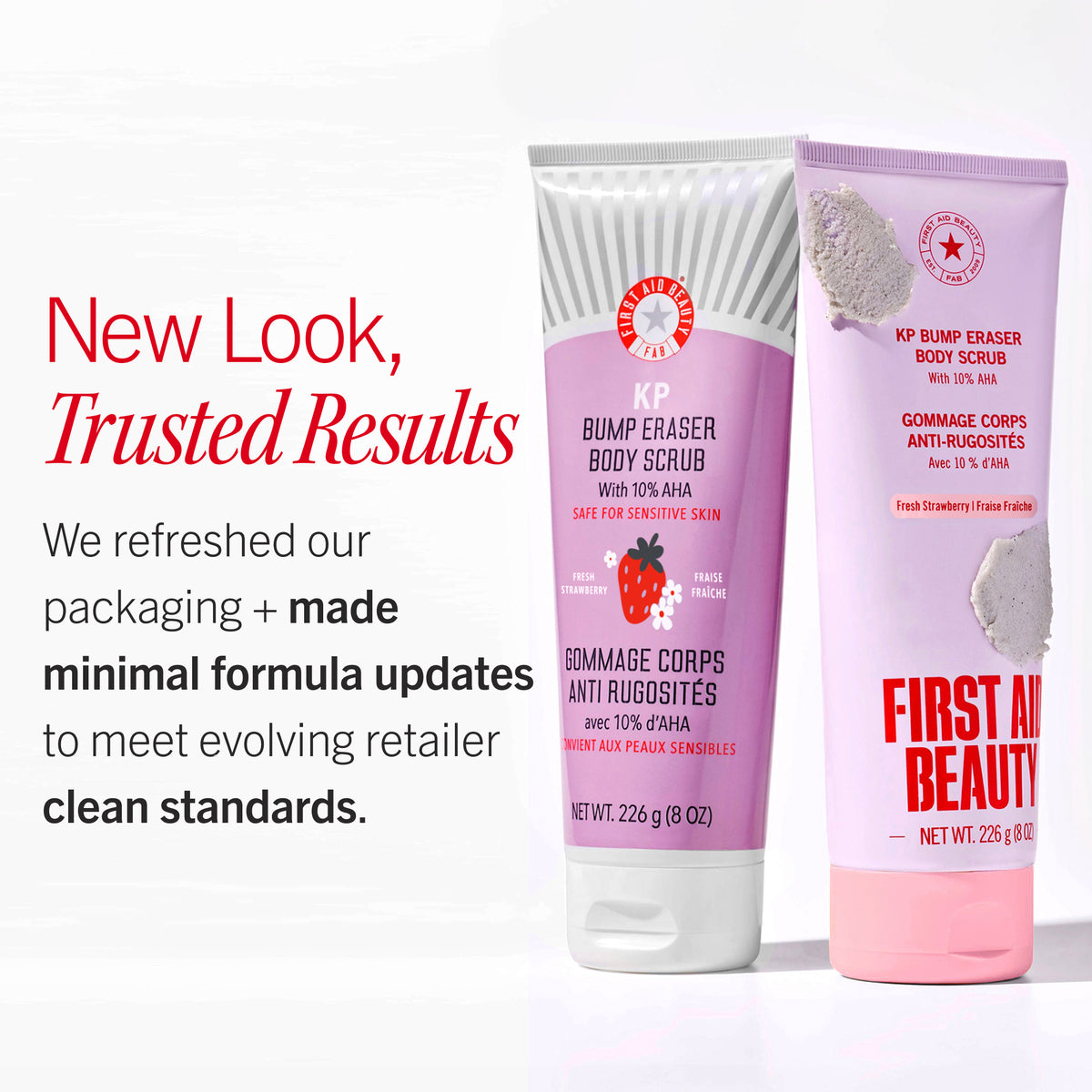 KP Bump Eraser Body Scrub 10% AHA Fresh Strawberry – First Aid Beauty
