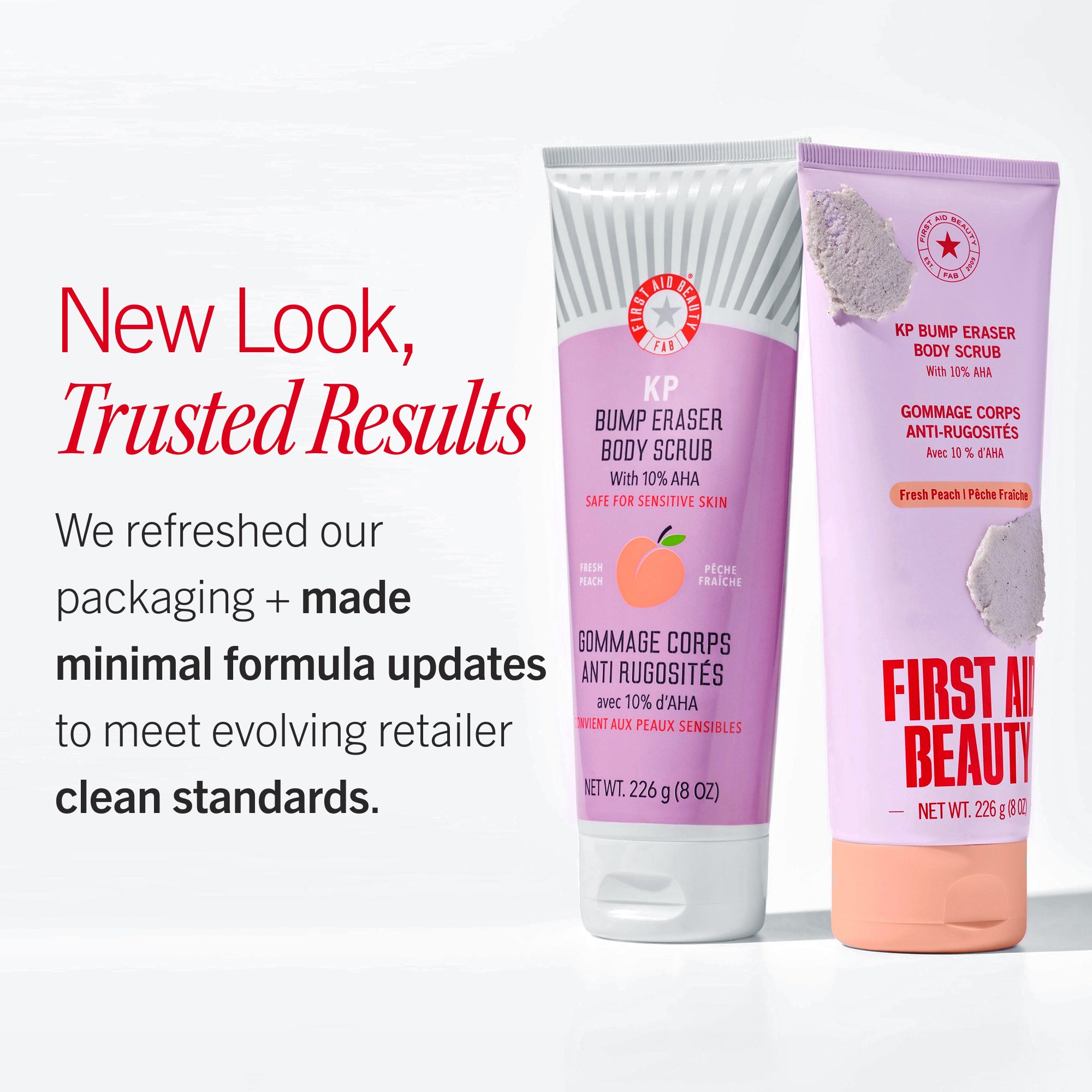 KP Bump Eraser Body Scrub 10% AHA Fresh Peach – First Aid Beauty
