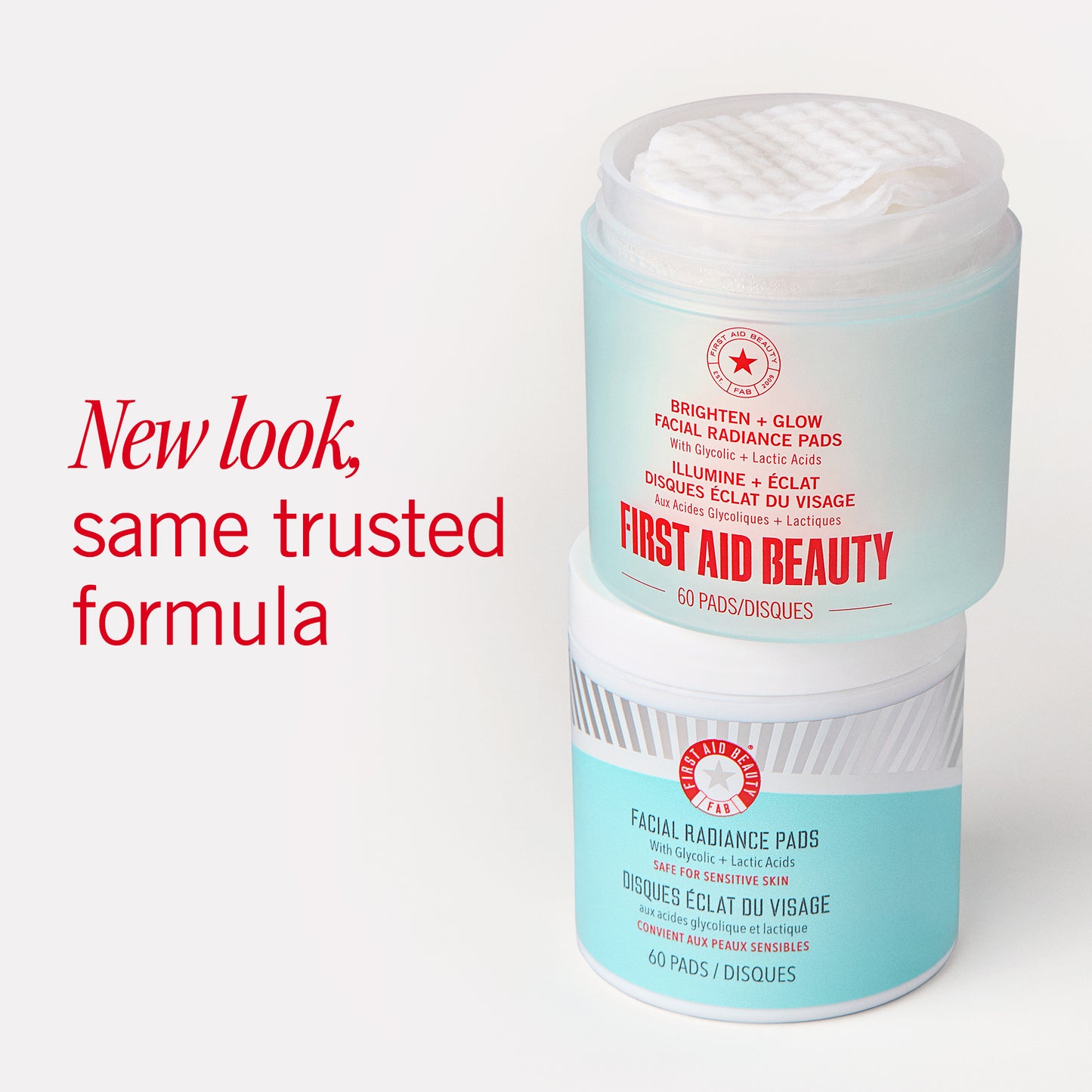 Brighten + Glow Facial Radiance Pads with Glycolic + Lactic Acids