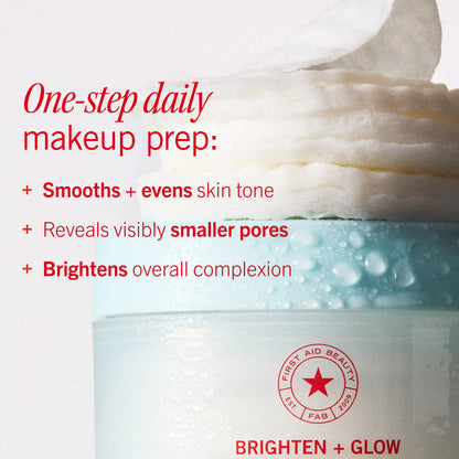 Brighten + Glow Facial Radiance Pads with Glycolic + Lactic Acids