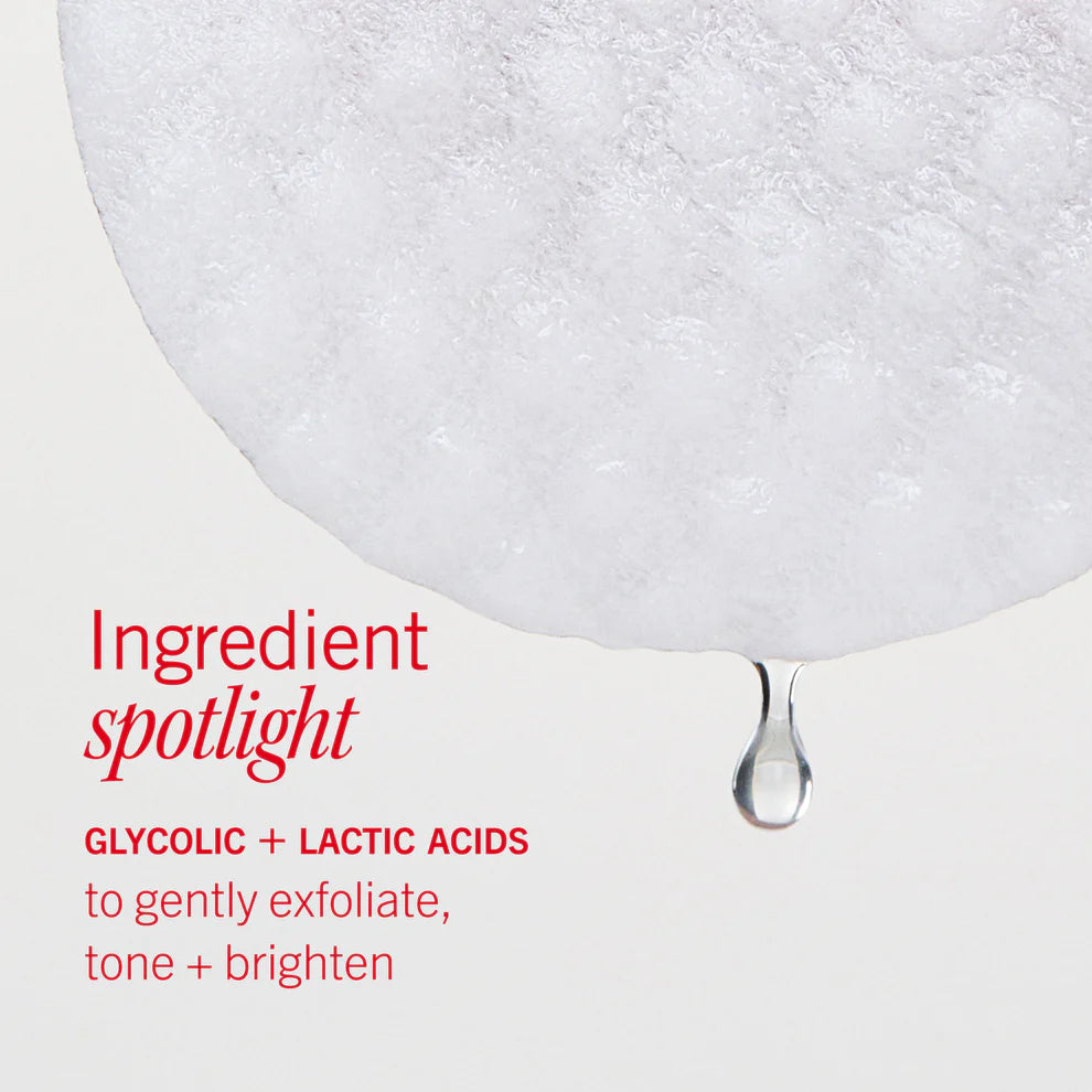 Brighten + Glow Facial Radiance Pads with Glycolic + Lactic Acids