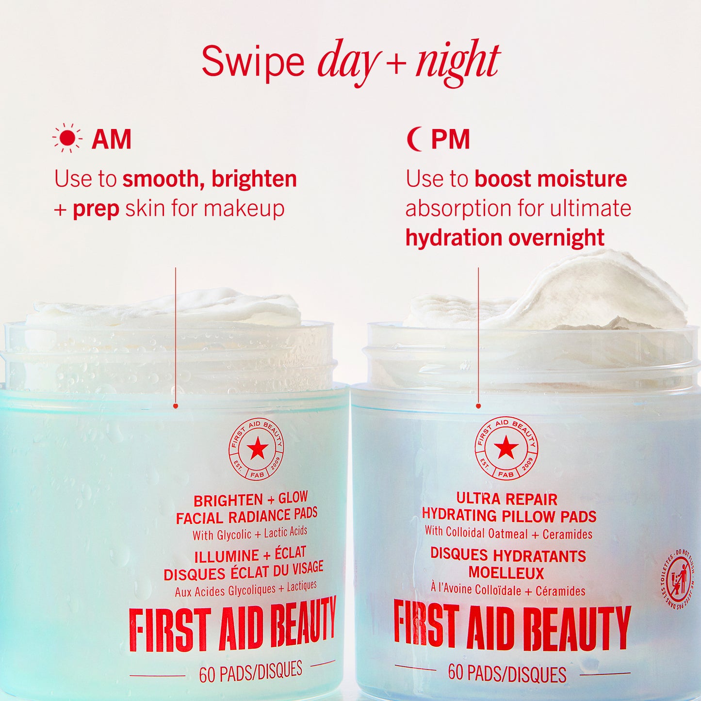 Brighten + Glow Facial Radiance Pads with Glycolic + Lactic Acids