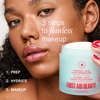 Facial Radiance Pads with Glycolic + Lactic Acids Travel Size