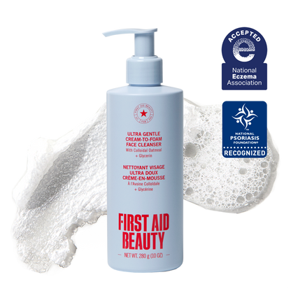 Ultra Gentle Cream-to-Foam Face Cleanser with Colloidal Oatmeal + Glycerin