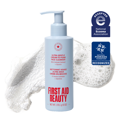 Ultra Gentle Cream-to-Foam Face Cleanser with Colloidal Oatmeal + Glycerin