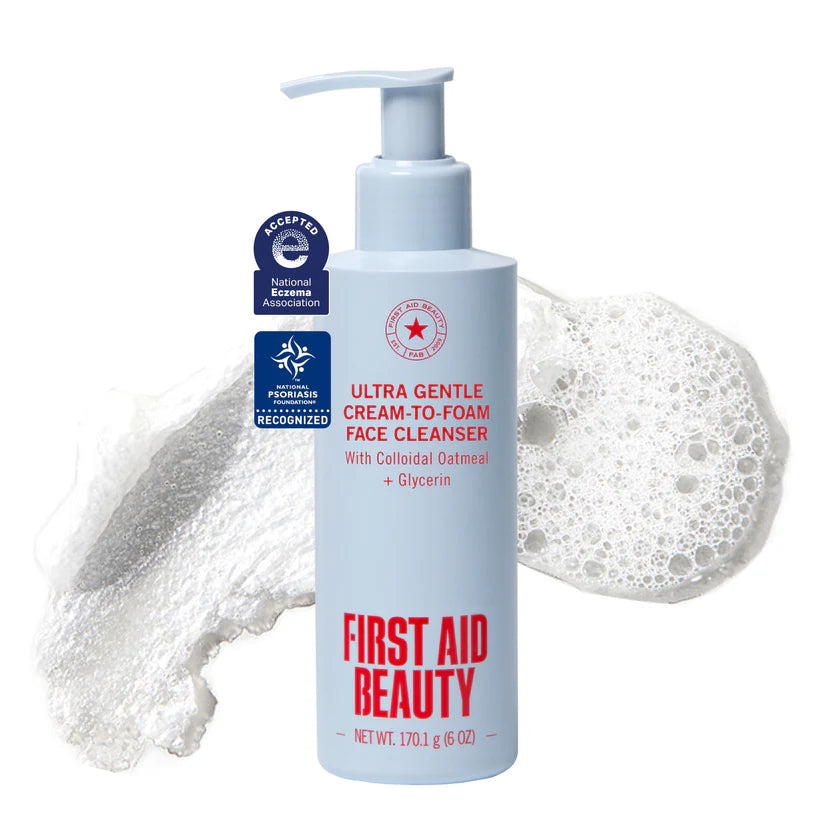 Ultra Gentle Cream-to-Foam Face Cleanser with Colloidal Oatmeal + Glycerin