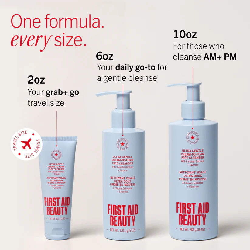 Ultra Gentle Cream-to-Foam Face Cleanser with Colloidal Oatmeal + Glycerin 7