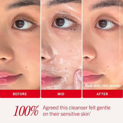 Ultra Gentle Cream-to-Foam Face Cleanser with Colloidal Oatmeal + Glycerin