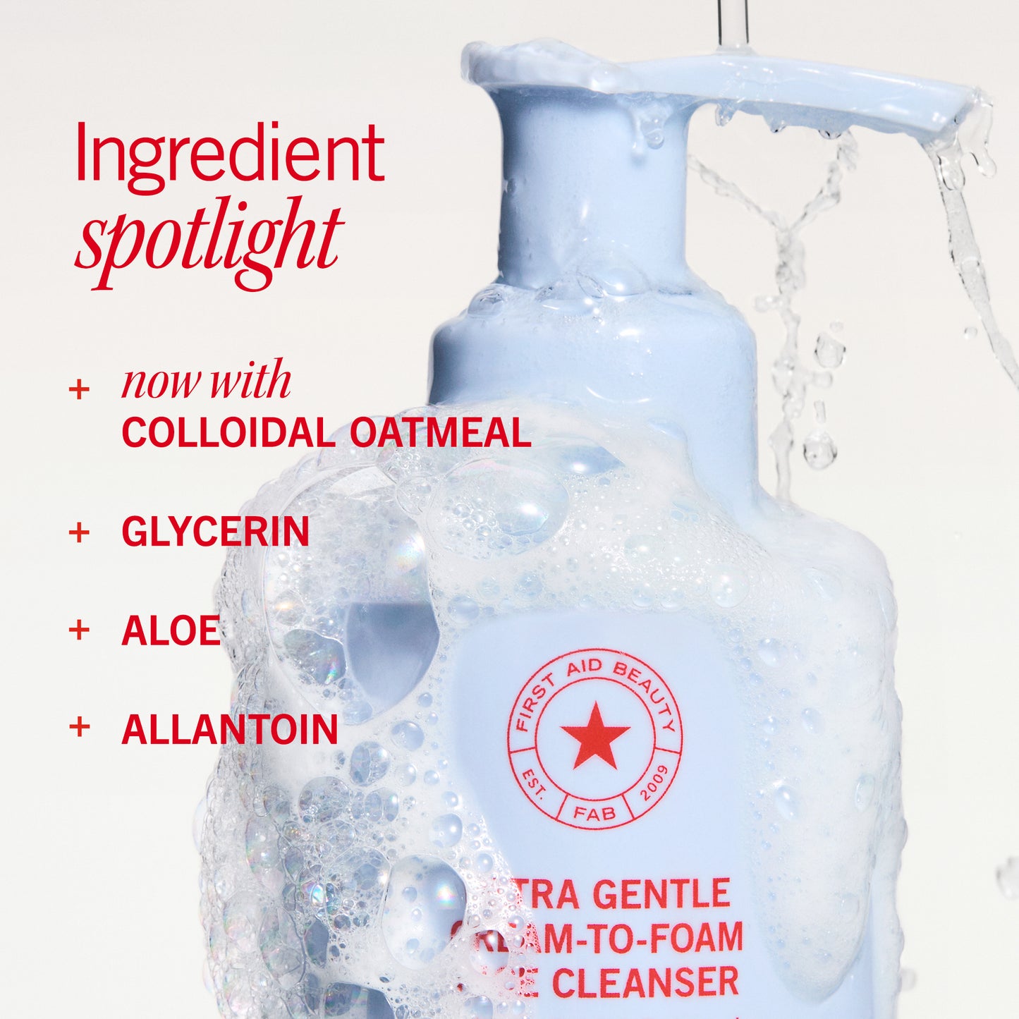 Ultra Gentle Cream-to-Foam Face Cleanser with Colloidal Oatmeal + Glycerin Travel Size