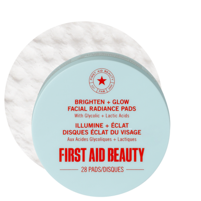 Brighten + Glow Facial Radiance Pads with Glycolic + Lactic Acids