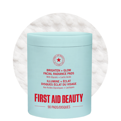 Brighten + Glow Facial Radiance Pads with Glycolic + Lactic Acids
