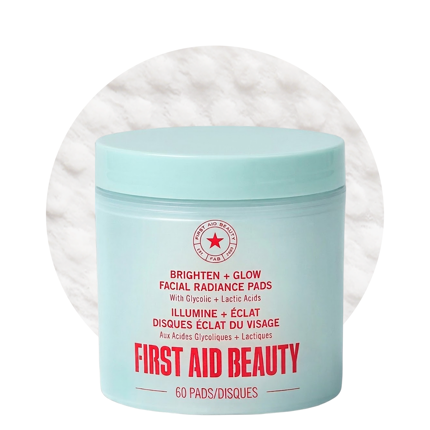 Brighten + Glow Facial Radiance Pads with Glycolic + Lactic Acids