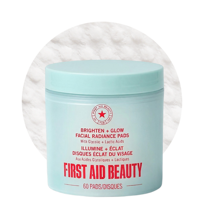 Brighten + Glow Facial Radiance Pads with Glycolic + Lactic Acids