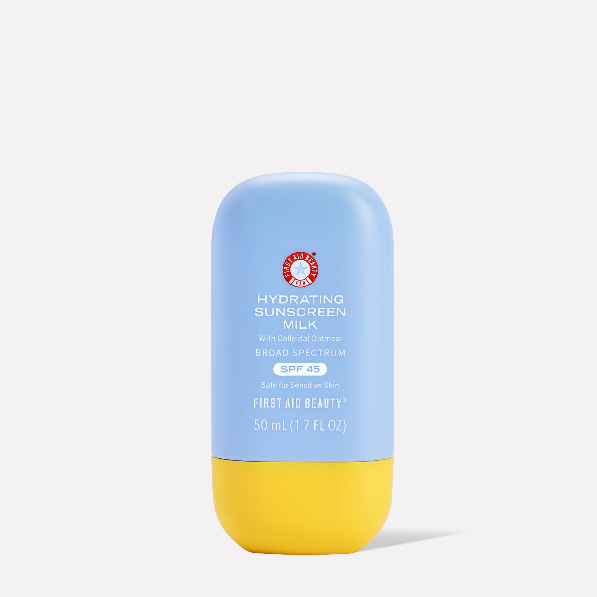 <p style='text-align:center; margin:0 0 10px 0; padding:0;'><span style='color:#E02020; display:inline-block; font-size:14px; font-weight: 400'>Step 6</span></p><span style='display: block; text-align: center; font-weight:700;'>Hydrating Sunscreen Milk 
SPF 45</span>